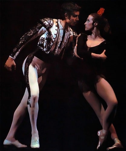Фото: Кармен - Плисецкая в  балете Кармен- сюита Бизе-Щедрина, 1967 год