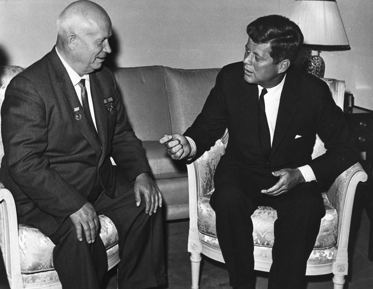 Фото: Встреча Хрущева и Кеннеди в Вене