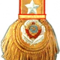 По задумке художников, генералиссимус СССР должен был носить эполеты.