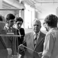 Политический деятель СССР Е. К. Лигачев на одном из томских предприятий, 1982 год