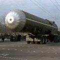 Военный парад 1966 года.Транспортировщик противоракеты А-350Ж 