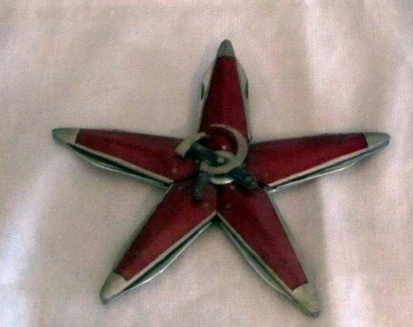 Фото: Советский перочинный нож в виде звезды