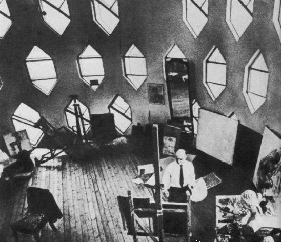 Фото: Дом архитектора Мельникова. Мастерская. 1929 год