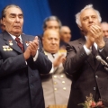 Генеральный секретарь ЦК КПСС Леонид Брежнев и первый секретарь ЦК КП Грузии Эдуард Шеварднадзе, 1981 год