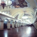 Станция метро Комсомольская-кольцевая.