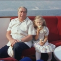 Брежнев с внучкой Галей на отдыхе в Крыму