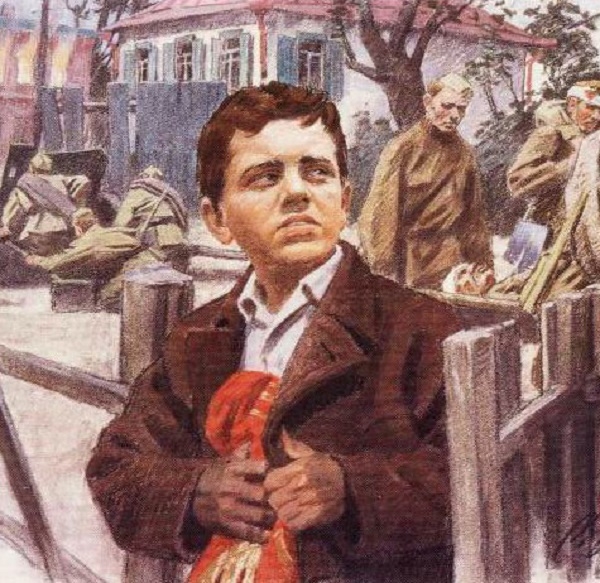 Фото: Юный герой войны Костя Кравчук, 1944 год