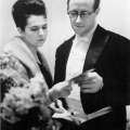 Галина Вишневская с мужем Мстиславом Ростроповичем, 1960 год