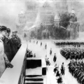 Сталин на параде в Москве 7 ноября 1941 года