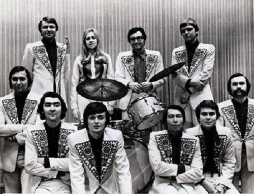 Фото: Коллектив ВИА Самоцветы в 1974 году