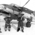 Пилоты ВОВ рядом с боевой машиной ПЕ-2, 1941 год