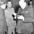Беседа Сталина и Черчилля.