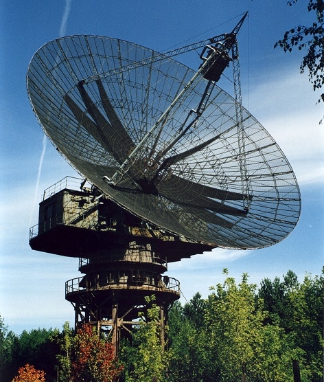 Фото: Антенна на станции по изучению ионосферы, 1991 год