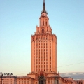 Сталинская высотка - гостиница Ленинградская в Москве. Построена в 1954 году