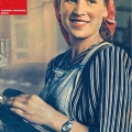 На обложках журнала Огонек размещали фото ударников производства. 1953 год