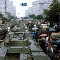 Танки на улицах Москвы. Август 1991.