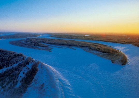 Фото: Ледяное царство в Сибири.