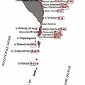 Карта цунами 1952 год