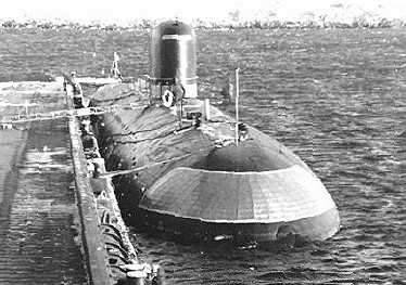 Фото:  Советская атомная подводная лодка проекта 627 К-3, шифр - Кит  