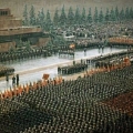 Кадр из документального фильма Парад Победы на Красной площади 1945 года