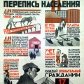 Всесоюзная перепись населения 1926 года. Плакат.