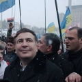 Саакашвили на Майдане в Киеве, 2014 год