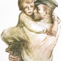 Солдат Соколов и его приемный сын Иван Судьба человека. М. Шолохов, 1957 год