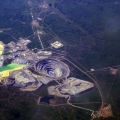 Одно из самых крупных месторождений алмазов в мире. Кимберлитовая трубка Мирный.
