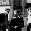 Говорухин, Высоцкий, Садальский на съемках фильма Место встречи изменить нельзя, 1978 год
