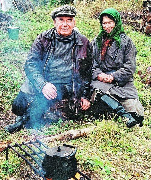 Фото: Василий Песков - журналист, друг Агафьи Лыковой,  2000 год