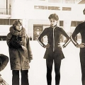Татьяна Тарасова со своими учениками, многократными чемпионами, фигуристами Ириной Моисеевой и Андреем Миненковым