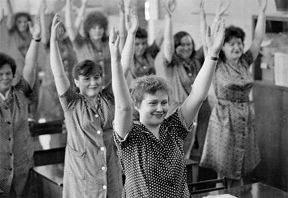 Фото: Производственная гимнастика - в программе профилактики здоровья в СССР