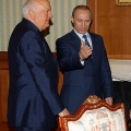 Э.А. Шеварднадзе и В.В. Путин, 2003 год