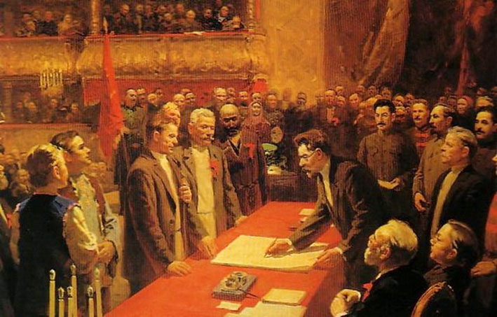 Фото: Подписание Декларации о создании СССР и союзного договора
