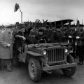 Торжественный караул в честь дорогих гостей. Рузвельт и Черчилль прибыли на Ялтинскую конференцию