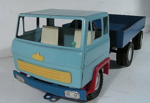 Фото: Советская игрушечная машинка грузовик МАЗ