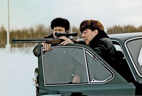 Фото: На охоту Леонид Ильич Брежнев брал Волгу. 1976 год