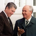 Рональд Рейган и Михаил Горбачев