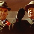 Косыгин и Брежнев на Первомайской демонстрации