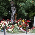 Могила Владимира Высоцкого на Ваганьковском кладбище в Москве