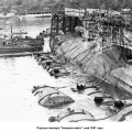 Подьем линкора «Новороссийск», май 1957 года