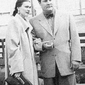 Юная Галя и её первый муж Евгений Милаев