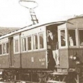 Одна из первых советских электричек. Музейный экспонат. 1929 г