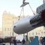 Макет Царь-бомбы прибыл на выставку в Манеж. Москва, 2015 год