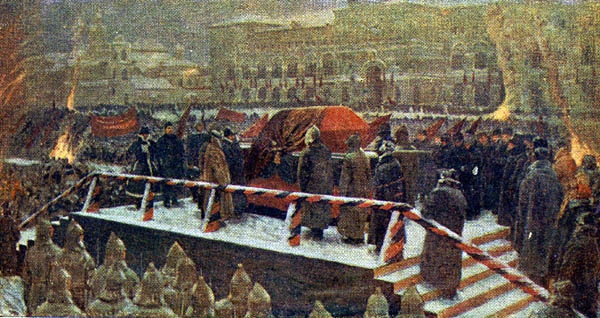 Фото: Похороны вождя.