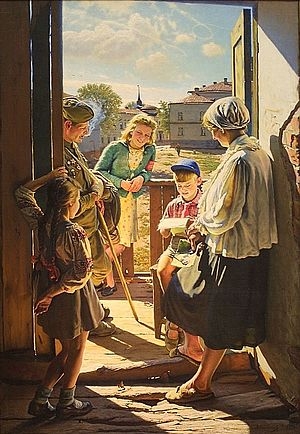 Фото: Письмо с фронта. Художник А.И. Лактионов
